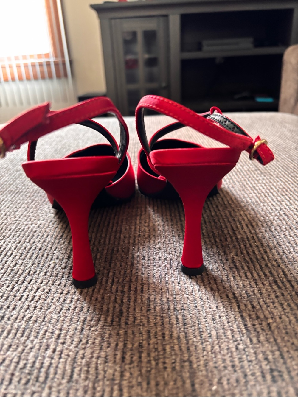 a new day Bright Red Pointed-Toe Slingback Heels - Picture 3 of 5